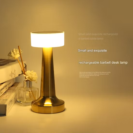 Clothshade Night Lights Rose Gold Cage Table Lamp