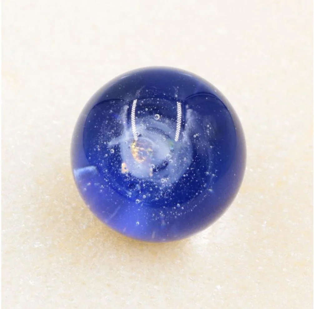 Universe Galaxy Space Dichroic Murano Lampwork Glass Marble Balls Craft