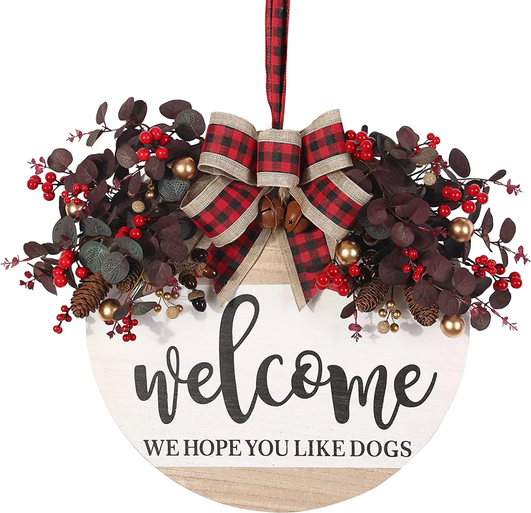 Dog Dachshund Door Wall Plaque Sign Gift Christmas Holiday Decor