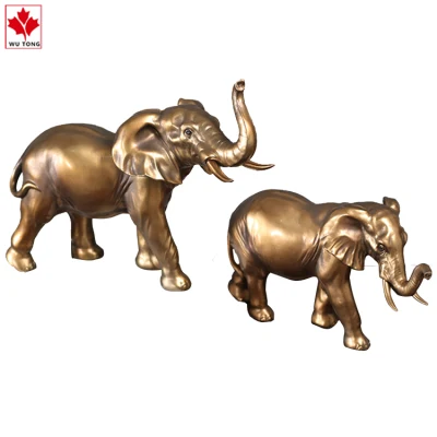 Figurines d'éléphant en résine, Statue d'animal, décoration de la maison