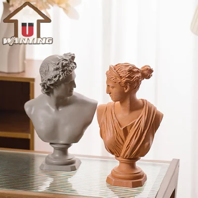 Trophée buste classique Apollo David tête sculptures en résine décoration de bureau cadeau promotionnel