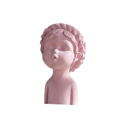 Sculpture de figurine en résine, Statue de fille en résine, décoration créative d'intérieur pour la maison
