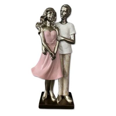 Statue de Couple en résine personnalisée, Souvenir d'amour de mariage, cadeau de mariage