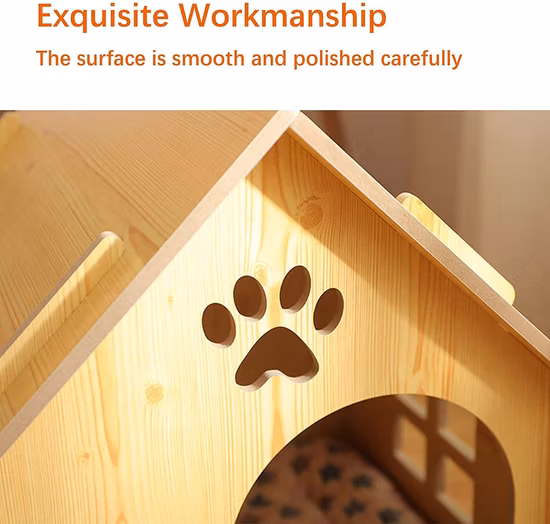 Niche d'extérieur pour chien et chat, niche pour animaux de compagnie, niche détachable en bois de luxe, à la mode, avec porte, offre spéciale