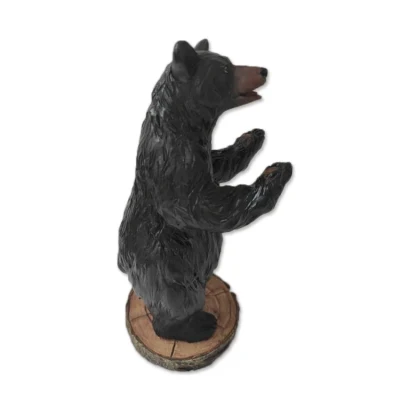Figurine d'animal en résine, Statue d'ours noir pour décoration de jardin de maison
