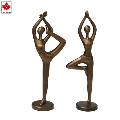 Ensemble de yoga en résine Yoga Elegance Lady avec figurine de yoga 3D Posture